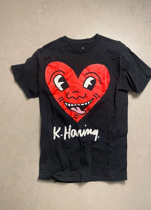 K. Haring Shirt | Hart T-Shirt, merk: Vintage, staat: Goed, maat: S, € 5,00, € 5,95 inclusief Kopersbescherming