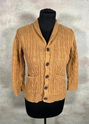 Cardigan Maille Torsadée Cable Knit Vintage Gymboree beige chaud col chale taille S, brand: Vintage Dressing, condition: Very good, size: S / 36 / 8, €13.00, €14.35 includes Buyer Protection Pro