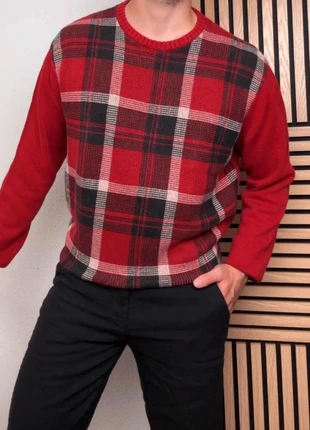 Pull vintage Chaps Ralph Lauren à carreaux rouge et noir L, marca: Chaps Ralph Lauren, estado: Muito bom, tamanho: L, €22.00, €23.80 inclui Proteção do Comprador Pro