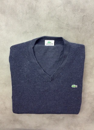 Pull col V Lacoste bleu pour homme taille S, marca: Lacoste, estado: Muito bom, tamanho: L, €18.00, €19.60 inclui Proteção do Comprador