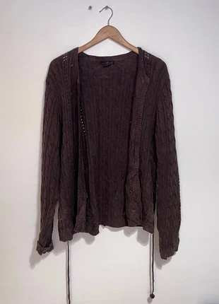 Pull cardigan en maille Vintage Dressing marron - XL Femme, marque: Vintage Dressing, état: Très bon état, taille: XL / 42 / 14, 6,00 €, 7,00 € Protection acheteurs incluse