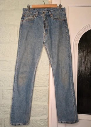 Vintage Levi’s 501 Button Fly Jeans W32 L32 – Classic Straight Leg Blue Denim, brand: Levi's, condition: Very good, size: W32, £19.99, £21.69 includes Buyer Protection