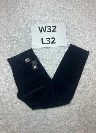 Carhartt Corduroy Sid Pant Chino / Navy / W32 L32 #1989, merk: Carhartt, staat: Heel goed, maat: W32 | FR 42, € 29,50, € 31,68 inclusief Kopersbescherming Pro