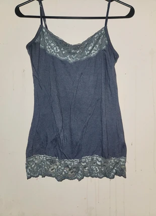 Grey cami with lace details, brand: Maurices, condition: New without tags, size: 8 / M, $6.00, $7.00 includes Buyer Protection