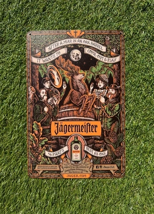 Jagermeister metal homedecor plate, merk: Jägermeister, staat: Nieuw met prijskaartje, € 6,99, € 8,04 inclusief Kopersbescherming