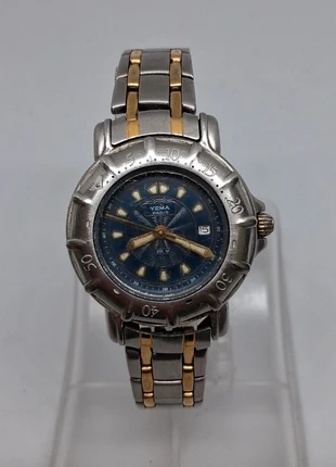 Montre vintage yema dames plongeuse mécanisme à quartz argenté et dorée bracelet métal d'origine, marque: Yema, état: Très bon état, taille: Jusqu'à 30 mm, 30,00 €, 32,20 € Protection acheteurs (Pro) incluse