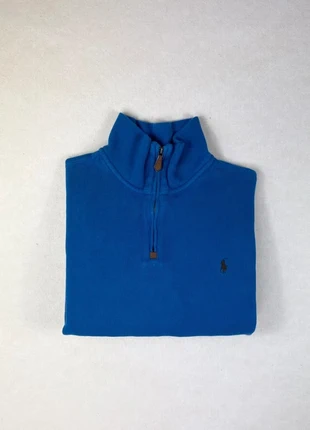 Pull Ralph Lauren 1/4 zip 100% coton Manches Longues / Long sleeves Unisexe Couleur Bleu Taille XL, marke: Ralph Lauren, zustand: Gut, größe: XL, 50,00 €, 53,20 € beinhaltet Vinted-Käuferschutz Pro