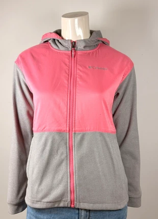 Pink & grey Columbia fleece hoodie for women, cozy outdoor style, brand: Columbia, condition: Very good, size: S / 36 / 8, €14.90, €16.35 includes Buyer Protection