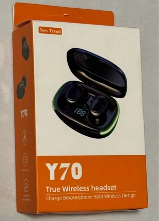 New Trend Y70 True Bluetooth Earphone Wireless Headphone Touch Control Black, condition: New with tags, £3.00, £3.85 includes Buyer Protection