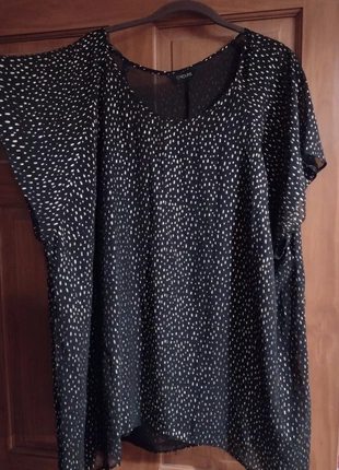 Black and Gold sheer party top with attached black vest top underneath, brand: Yours, condition: Very good, size: XXL / UK 24-26, £3.00, £3.85 includes Buyer Protection