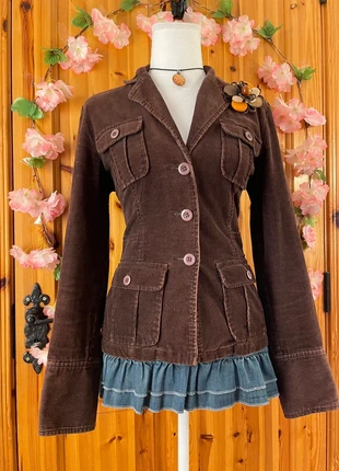 Corduroy Utility Blazer | Fitted Waist | 100% Cotton | 861., brand: Cute, condition: Very good, size: M / 38 / 10, €45.00, €47.95 includes Buyer Protection