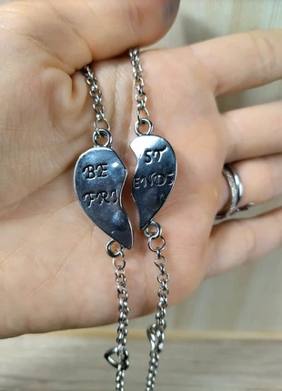 Bracelet Duo "Best Friends" Argenté, état: Très bon état, 4,80 €, 5,74 € Protection acheteurs (Pro) incluse