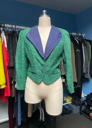 Kort vintage colbert, merk: Vintage, staat: Heel goed, maat: M / 38 / 10, € 20,00, € 21,70 inclusief Kopersbescherming