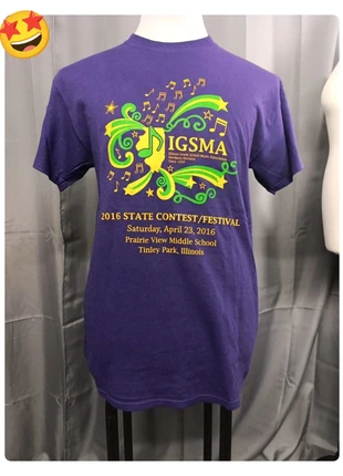 T-shirt print festival Illinois 2016 - M, marque: Graphic Tee, état: Très bon état, taille: M, 5,00 €, 5,95 € Protection acheteurs incluse