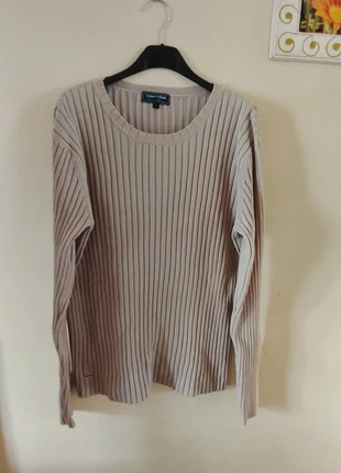 👔Eden Park 👔Pull côtelé beige col rond Taille 40 👔, marca: Eden Park, estado: Muy bueno, tamaño: L, 29,00 €, 31,15 € Protección al comprador incluida