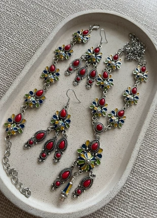 Ensemble de bijoux parure kabyle amazigh traditionnelle mariage acier inoxydable, marque: Kabyle, état: Neuf avec étiquette, 30,00 €, 32,20 € Protection acheteurs incluse