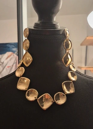 Collier doré oversize et ses boucles d'oreilles assorties, brand: le palais de la mode, condition: New without tags, €13.00, €14.35 includes Buyer Protection