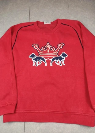 Sweat rouge hip hop streetwear bulldogs taille S, marke: Vintage Dressing, zustand: Sehr gut, größe: S, 25,00 €, 26,95 € beinhaltet Vinted-Käuferschutz Pro