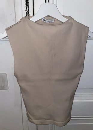Top Zara beige sans manches, marca: Zara, estado: Nuevo sin etiquetas, tamaño: S / 36 / 8, 5,00 €, 5,95 € Protección al comprador incluida