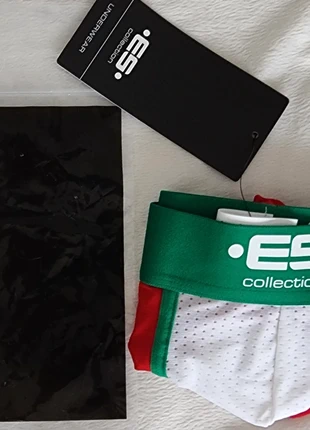 ES Collection - Boxer Panty - Rouge, blanc  & Vert - Taille XS, brand: ES Collection, condition: New with tags, size: XS, €20.00, €21.70 includes Buyer Protection