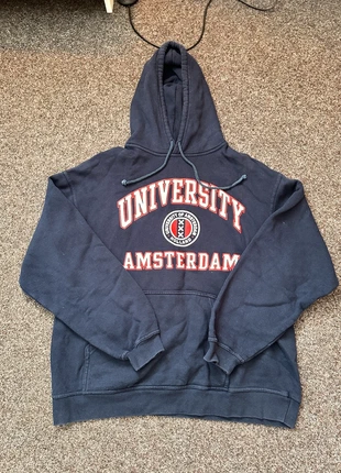 Vintage Navy Blue Graphic University of Amsterdam Hoodie, brand: University, condition: Good, size: XL, £15.00, £16.45 includes Buyer Protection