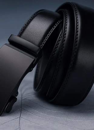 Cowhide leather 110cm belt black automatic buckle new, brand: CM, condition: New with tags, size: 44 in | 110 cm, £6.99, £8.04 includes Buyer Protection