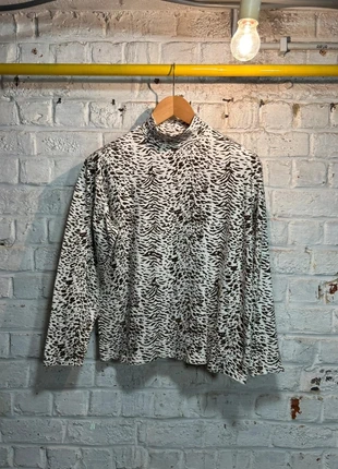 Top Col Mi-Haut Léopard - Studio Works - M - Crème / Marron, marque: Studio Works, état: Très bon état, taille: M / 38 / 10, 4,05 €, 4,95 € Protection acheteurs incluse