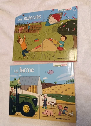 2 livres - les saisons et la ferme - éducatif, estado: Muito bom, €6.00, €7.00 inclui Proteção do Comprador