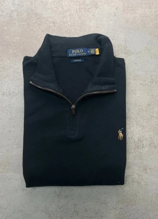Half zip 1/4 zip col camionneur Ralph Lauren | Taille M | Noir logo multicolor, brand: Polo Ralph Lauren, condition: Very good, size: M, €81.00, €85.75 includes Buyer Protection Pro