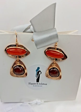 boucles d'oreilles pendantes en laiton doré tige hypoallergénique, brand: Des Petits Hauts, condition: Very good, €14.50, €15.93 includes Buyer Protection