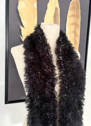 Écharpe noire pailletée, estado: Muito bom, €5.00, €5.95 inclui Proteção do Comprador