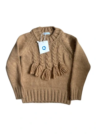 Pull épais et chaud marron camel à franges 5 ans mayoral neuf avec étiquette, brand: Mayoral, condizioni: Nuovo con cartellino, taglia: 5 anni / 110 cm, €13.00, €14.35 include la Protezione acquisti Pro