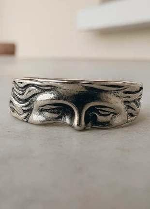 Bague demi-visage Vénus argentée • mythologie & art gothique, marque: sans marque, état: Très bon état, taille: Ajustable, 5,99 €, 6,99 € Protection acheteurs incluse