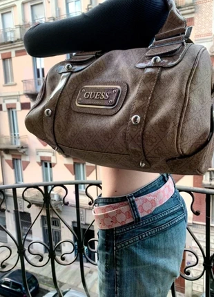 Guess beige bag with vintage monogram Y2K style, brand: GUESS, condition: Very good, $27.00, $29.05 includes Buyer Protection