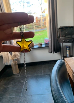 y2k glas in lood ster ketting, merk: Vintage Chic, staat: Heel goed, € 8,00, € 9,10 inclusief Kopersbescherming