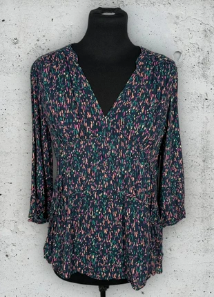 Blouse mi saison Bréal bleu marine et multicolore ( M / 38 / 10 ), brand: Bréal, condition: Very good, size: M / 38 / 10, €3.00, €3.85 includes Buyer Protection Pro