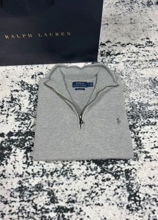 Pull Camionneur Half Zip 1/4 Zip 1/2 Zip Ralph Lauren Gris | Logo Brodé Gris | Taille M, marke: Ralph Lauren, zustand: Sehr gut, größe: M, 54,99 €, 58,44 € inklusive Vinted-Käuferschutz