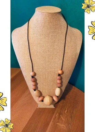 Collier perles bois naturelles – Collection Terres d'Ailleurs, marca: Fabrication Artisanale, estado: Muito bom, €18.00, €19.60 inclui Proteção do Comprador Pro