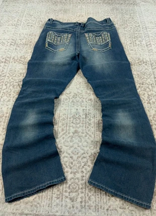 Jean Y2K Women Bootcut Mid Rise Vintage Femme W36 L32 Rhinestones Embroidered Blue #K1 223C46, marque: Vintage Dressing, état: Très bon état, taille: XXXL / 46 / 18, 16,80 €, 18,34 € Protection acheteurs incluse