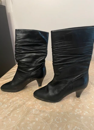 Bottines Bottes Talons Noir Cuir, merk: Boutique indépendante, staat: Nieuw zonder prijskaartje, maat: 38, € 15,00, € 16,45 inclusief Kopersbescherming
