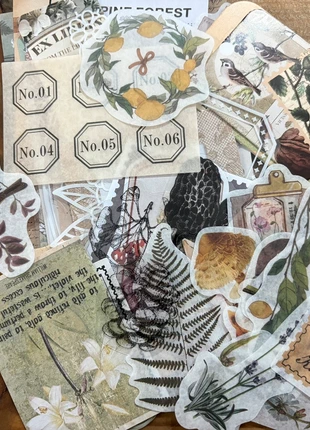 65 pcs journaling materials, brand: Stickers, condition: New, £3.00, £3.85 includes Buyer Protection