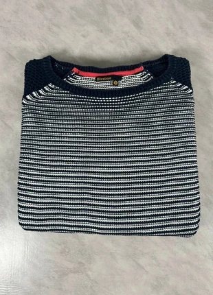 Pull Bizzbee S rayé bleu marine coton 100% manches longues casual chic Code 130, marca: Bizzbee, estado: Muy bueno, tamaño: S / 36 / 8, 16,00 €, 17,50 € Protección al comprador Pro incluida