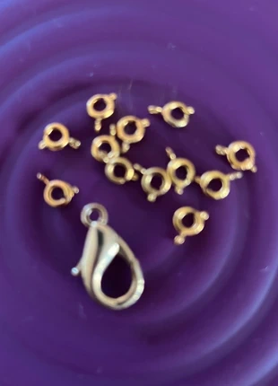 11 fermoirs dorés, marque: Mark & Co, état: Neuf avec étiquette, 2,65 €, 3,48 € Protection acheteurs incluse