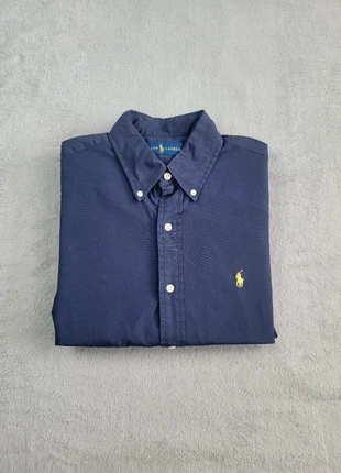 Chemise Ralph Lauren Bleu Marine Taille S Homme Logo Brodé Jaune en Coton Très Bon État #2, marque: Ralph Lauren, état: Très bon état, taille: S, 29,99 €, 32,19 € Protection acheteurs incluse