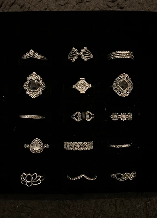 Combo de 15 bagues, état: Très bon état, taille: 16,9 mm, 4,25 €, 5,16 € Protection acheteurs (Pro) incluse