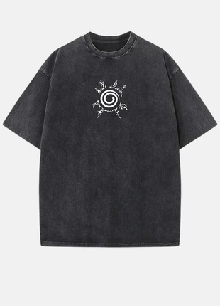 T shirt oversize Naruto sceau de Kyubi - noir délavé en coton taille XL, marque: Naruto, état: Neuf sans étiquette, taille: XL, 19,90 €, 21,60 € Protection acheteurs (Pro) incluse