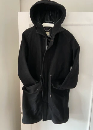 Manteau long pardessus parka veste Sandro Taille XS / 34 Couleur noir avec capuche, marque: Sandro, état: Bon état, taille: XS / 34 / 6, 24,90 €, 26,85 € Protection acheteurs incluse