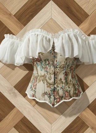 Corset Florale Femme Dentelle Bustier Motifs Chic Élégant Sexy Vintage - Taille S, marque: Vintage Dressing, état: Très bon état, taille: S / 36 / 8, 52,99 €, 56,34 € Protection acheteurs incluse