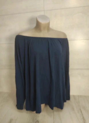 Stunning navy off the shoulder blouse - MS Mode - size 3XL, marque: M&S Mode, état: Très bon état, taille: XXXL / 46 / 18, 9,00 €, 10,15 € Protection acheteurs incluse