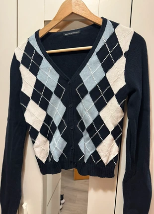 Cardigan Brandy Melville Argyle – 100% Algodão, marca: Brandy Melville, estado: Muy bueno, tamaño: Talla única, 6,00 €, 7,00 € Protección al comprador incluida